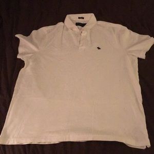NEW Abercrombie & Fitch MENS WHITE POLO XXL